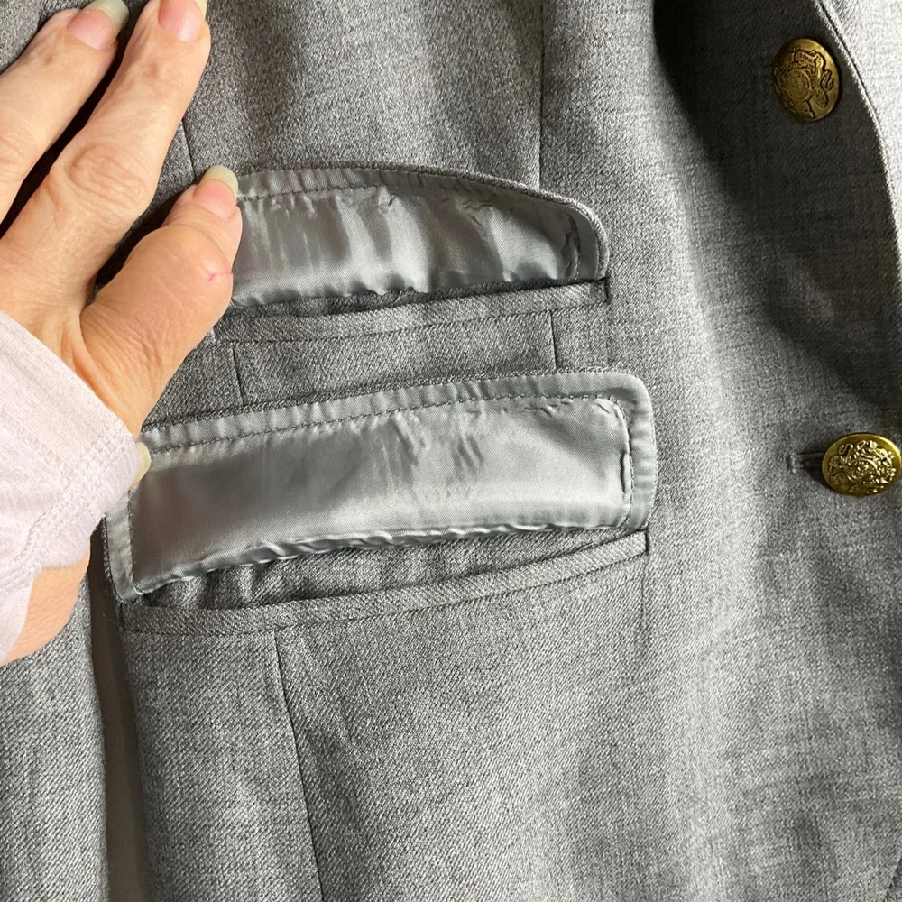 J. Crew Schoolboy Metal Buttons Blazer‎ Jacket Career Preppy Old Money Heritage